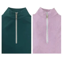 Tailored Sportsman Ladies Long Sleeve Icefil Sun Shirts, Dark Teal & Orchid