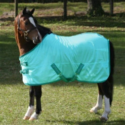 TuffRider Comfy Mesh Mini Fly Sheet, Porcelain Blue/Teal, 36" - 56"