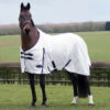 Weatherbeeta ComFiTec Essential Std Neck Pony Fly Sheet, White/Purple, 48" - 69" -Horse Supply Store l wb comfitec essential std neck white purple 84039.1555343937.1280.1280