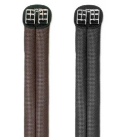Wintec Elastic Short Girth, Black & Brown, 16" - 38"