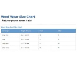 Woof Wear Sport Brushing Boots, Sizes XS, S & M -Horse Supply Store woof wear size chart 61900.1638204349.1280.1280